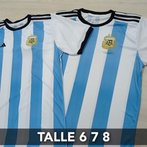 Camiseta Selección Argentina Mundial Qatar Talles Adultos Cod. 518