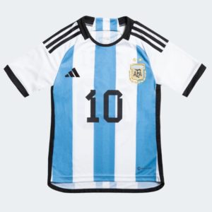 Camiseta Selección Argentina Messi 10 Qatar 2022 Niños Cod. 41